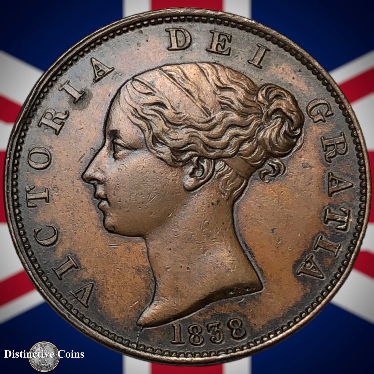 Great Britain 1838 Half Penny 1/2d GB5231