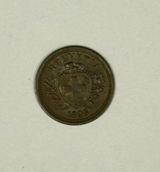Switzerland  Rappen 1898 Brown UNC   A945