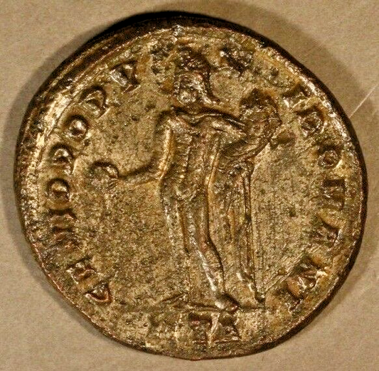 286-308 Rome Maximian Follis Ticinum Mint Silver Circ'd