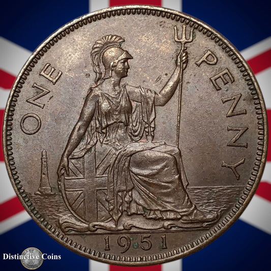 Great Britain 1951 Penny 1d GB7329