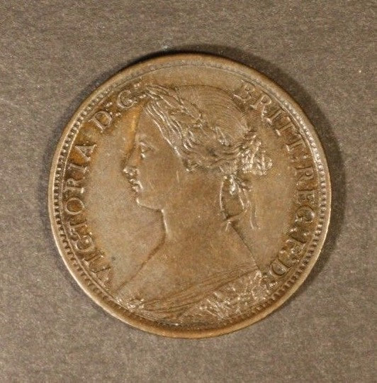 1867 Great Britain Farthing Nice Details       