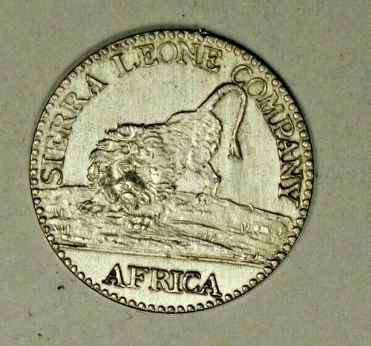 Sierra Leone Silver 10 Cents 1796 UNC old cleaning  A1882