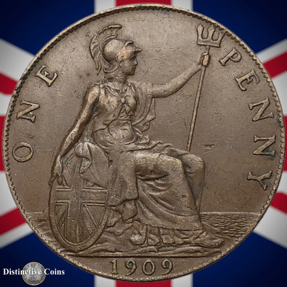Great Britain 1909 Penny 1d GB6702