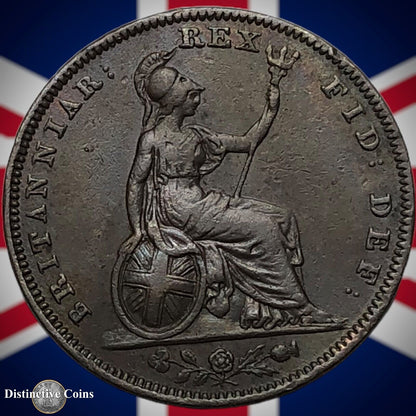 Great Britain 1830 Farthing 1/4d GB3346