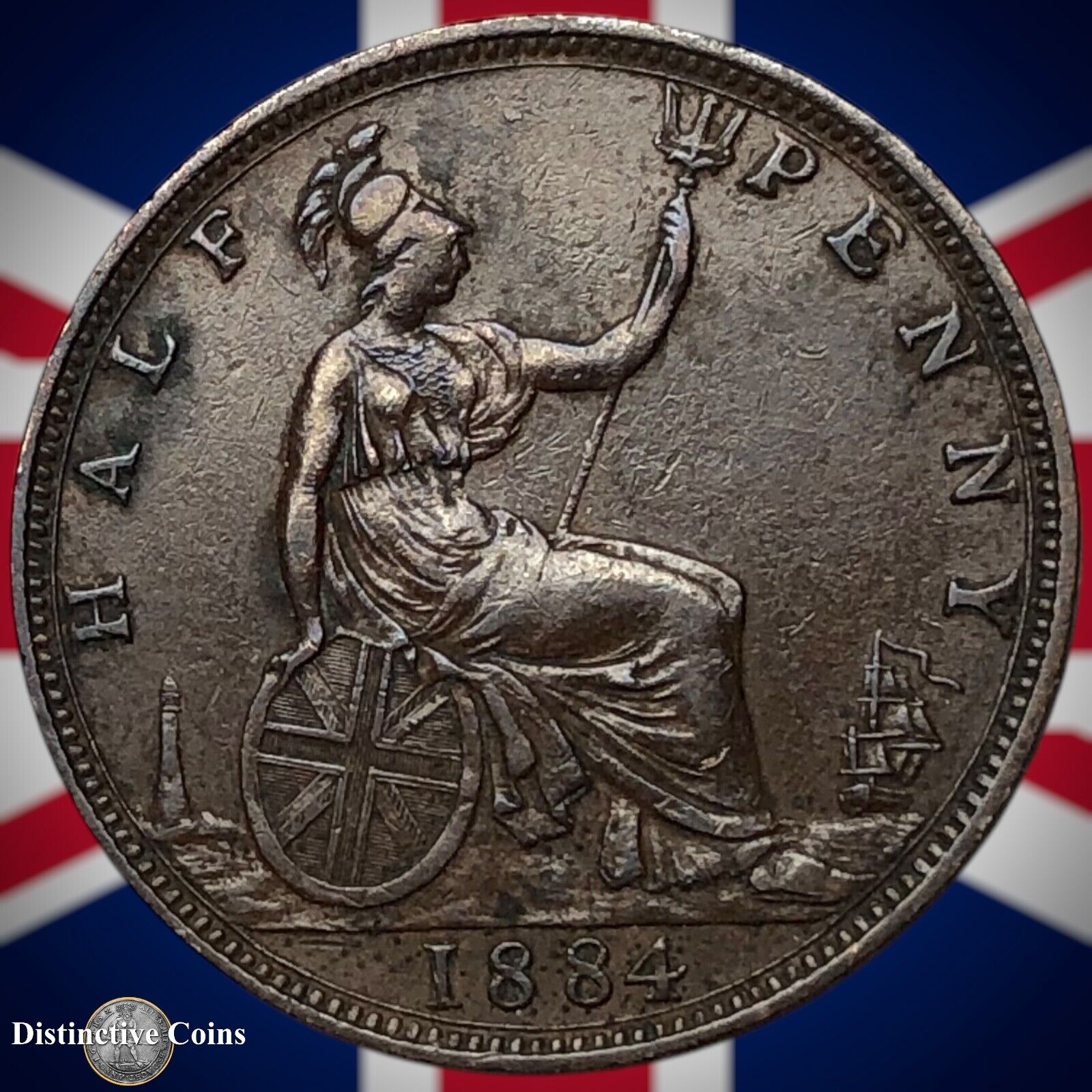 Great Britain 1884 Half Penny 1/2d GB5564