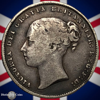 Great Britain 1865 British One Shilling GB0277