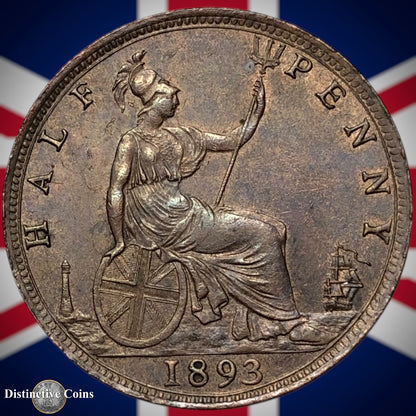 Great Britain 1893 Half Penny 1/2d GB5713