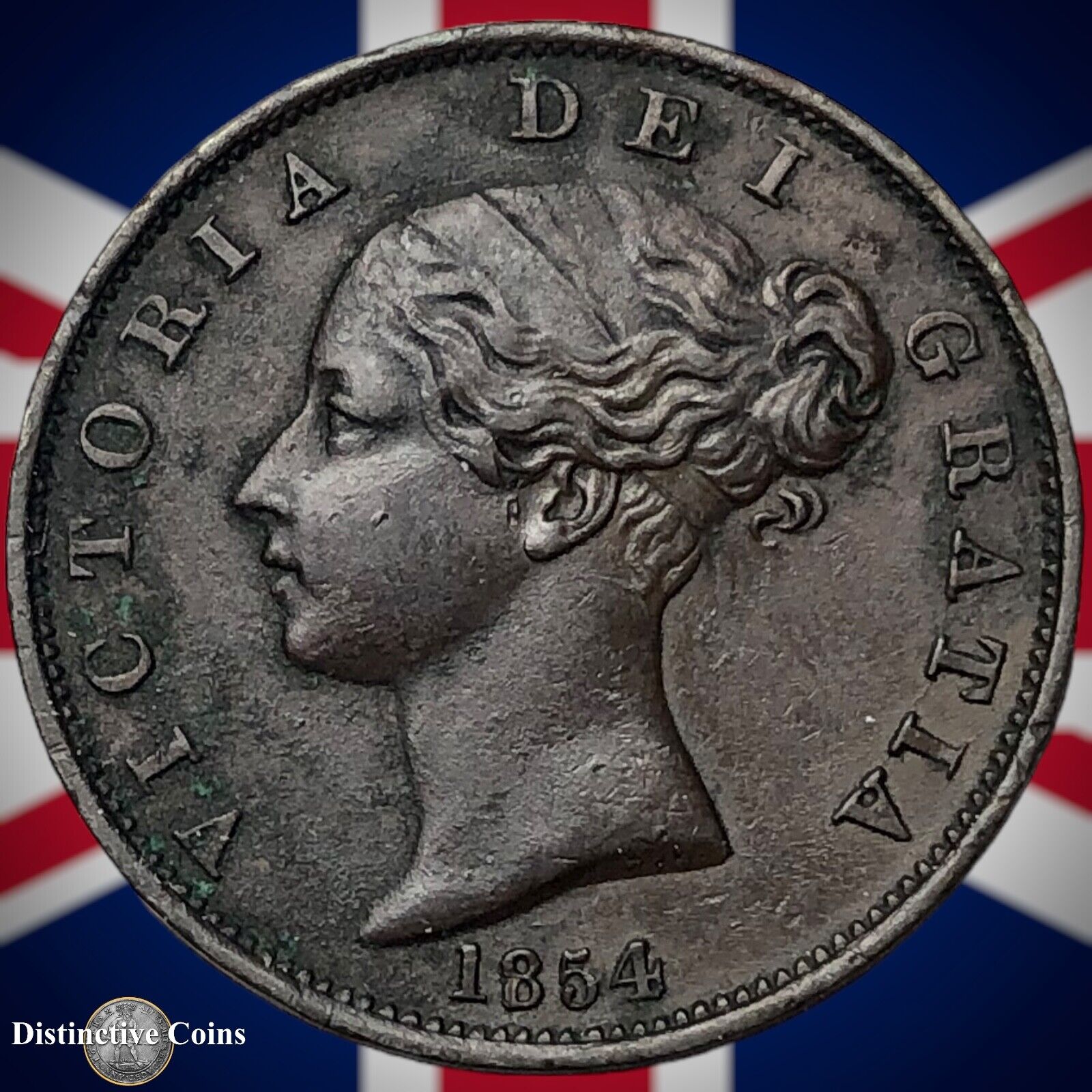Great Britain 1854 Half Penny 1/2d GB5289