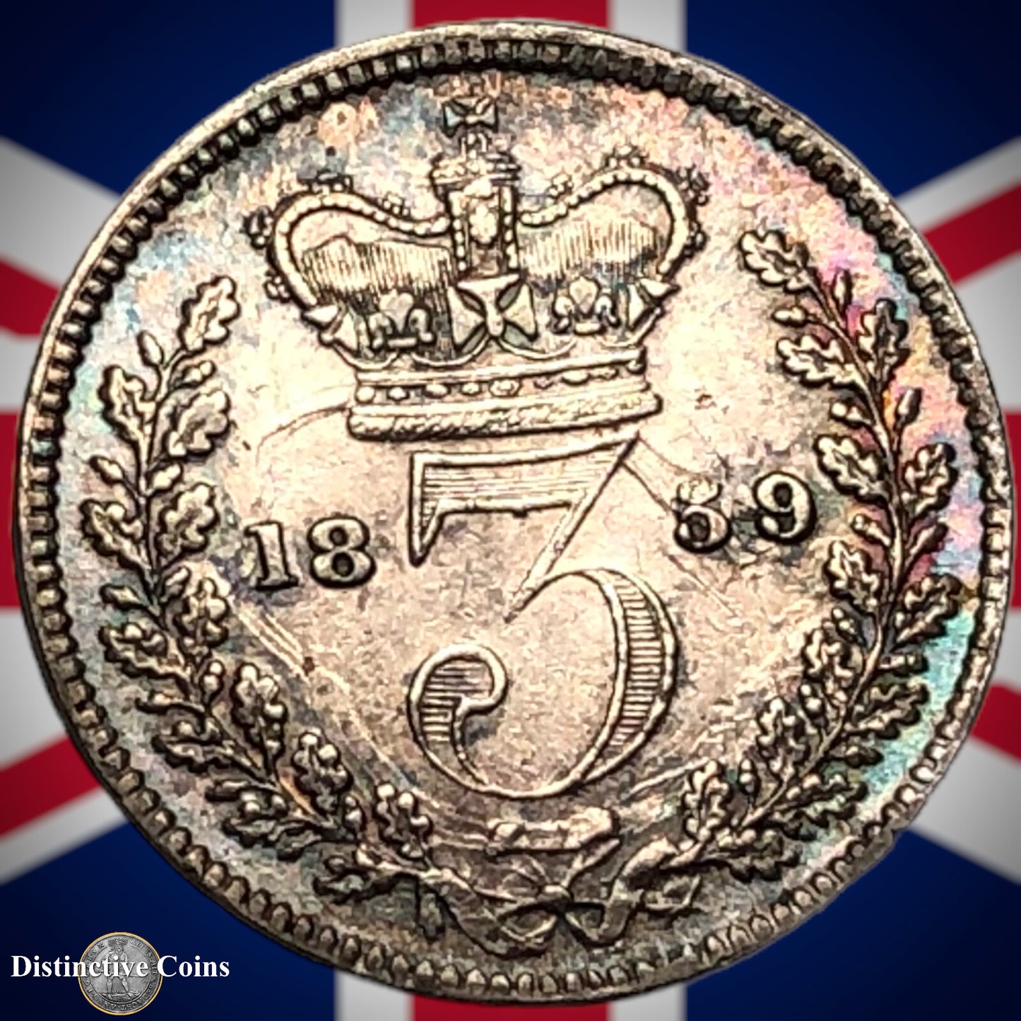 Great Britain 1859 Three Pence GB1828