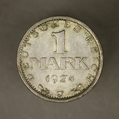 Germany 1924 J 1 Mark AU