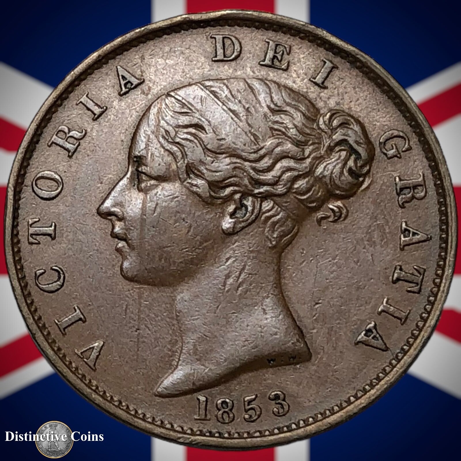 Great Britain 1853 Half Penny 1/2d GB5258