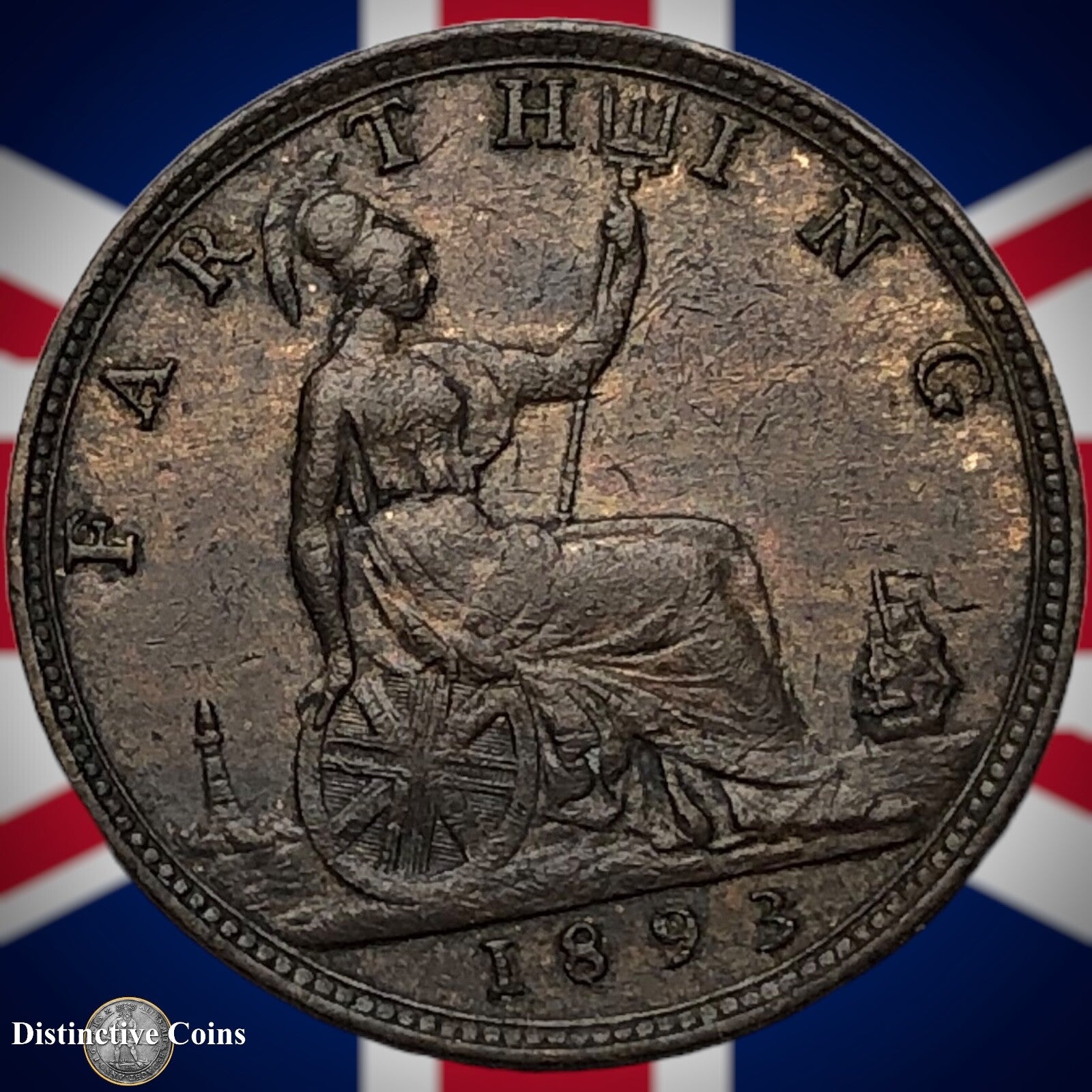 Great Britain 1893 Farthing 1/4d GB4342