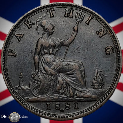 Great Britain 1881 H Farthing 1/4d GB3965