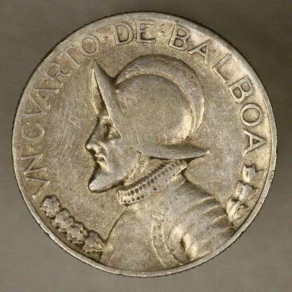 Panama 1931 1/4 Balboa key date VF
