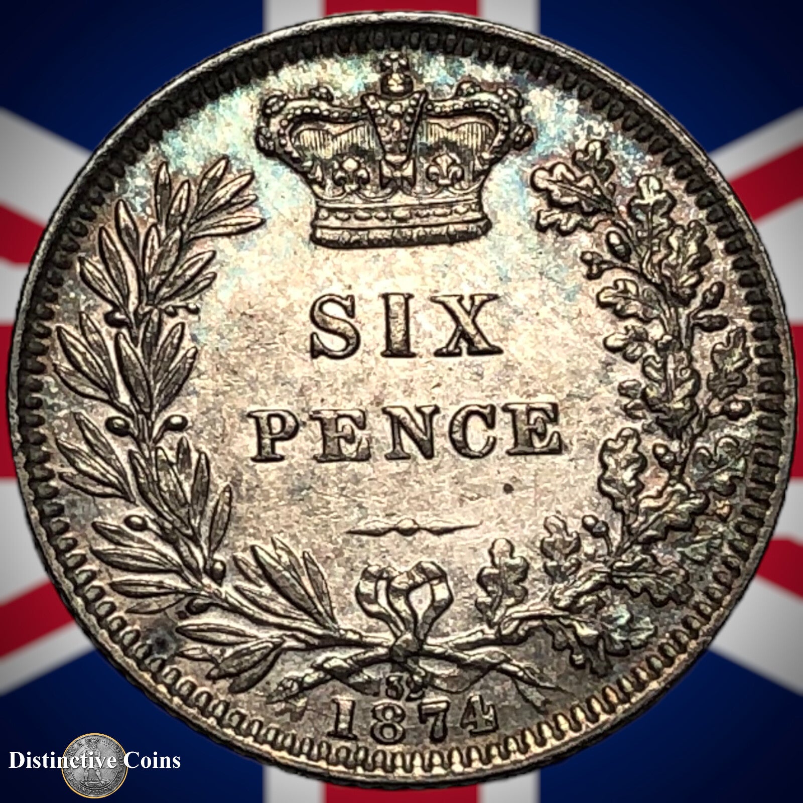 Great Britain 1874 Six Pence GB2609