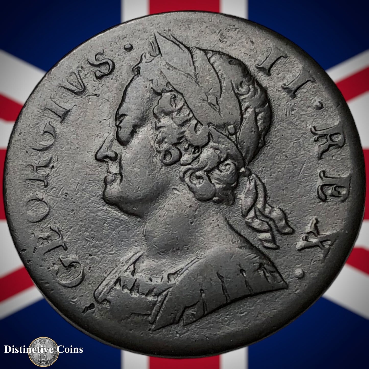 Great Britain 1749 Half Penny 1/2d GB5093