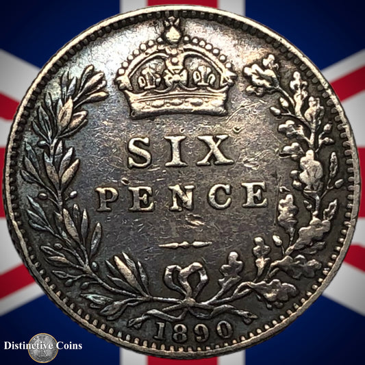 Great Britain 1890 Six Pence GB2738