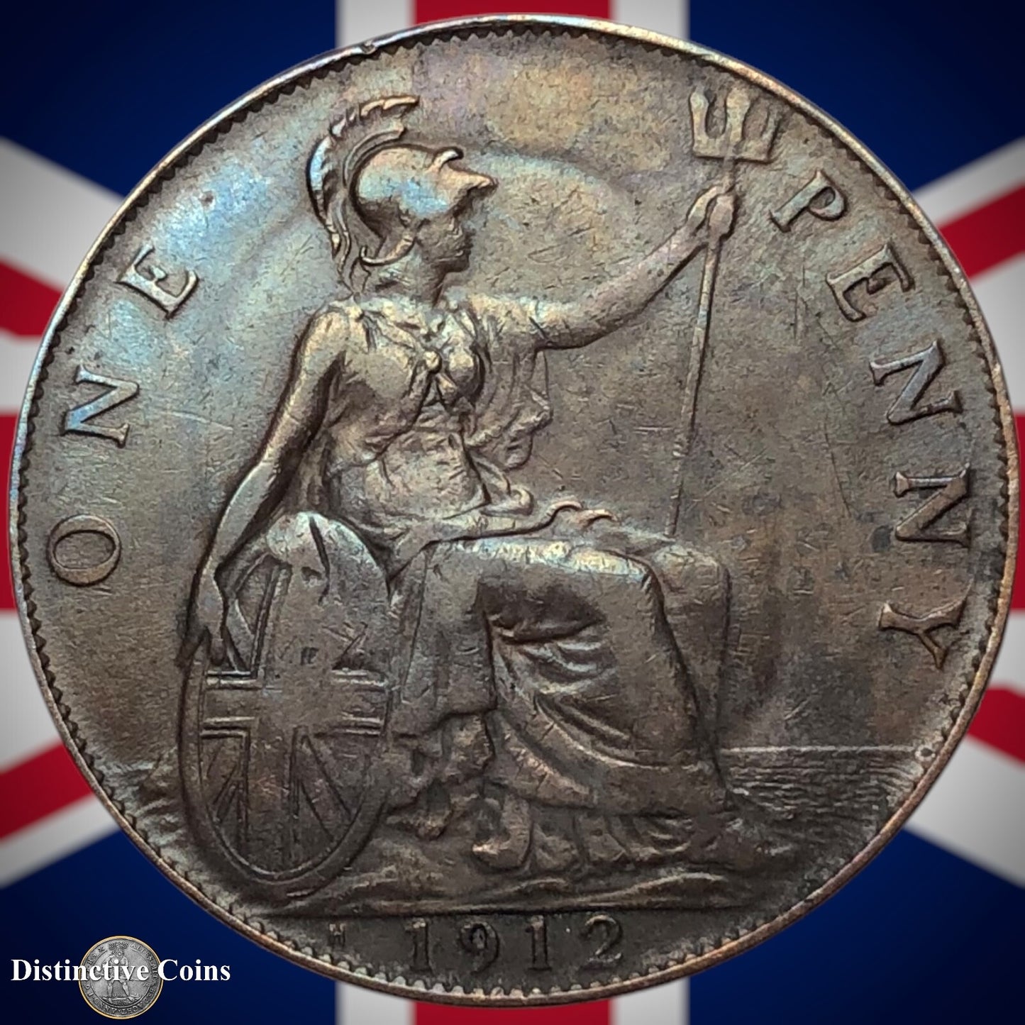 Great Britain 1912 H Penny 1d GB6794