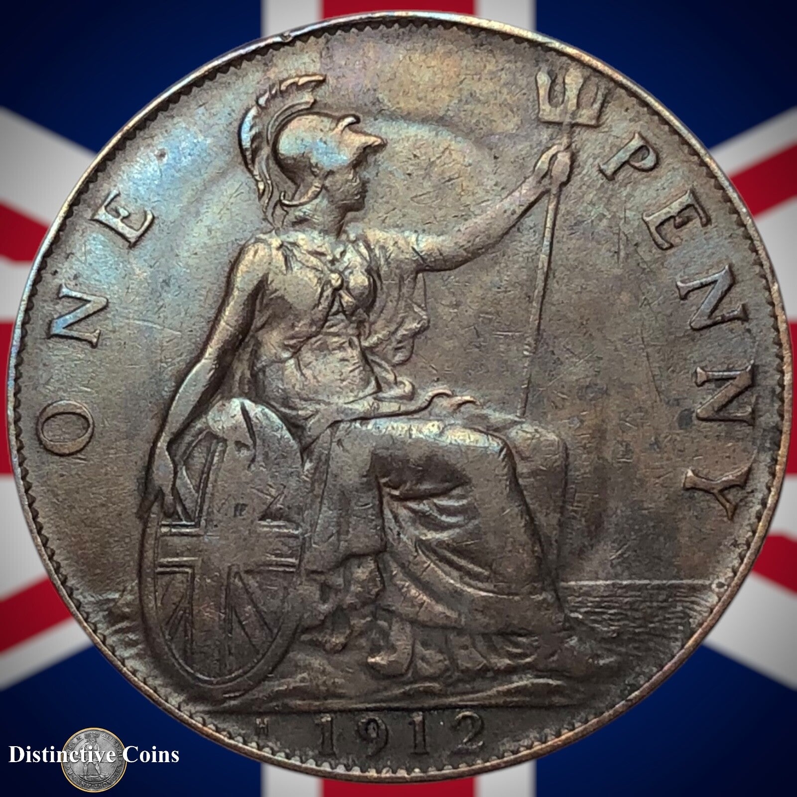Great Britain 1912 H Penny 1d GB6794