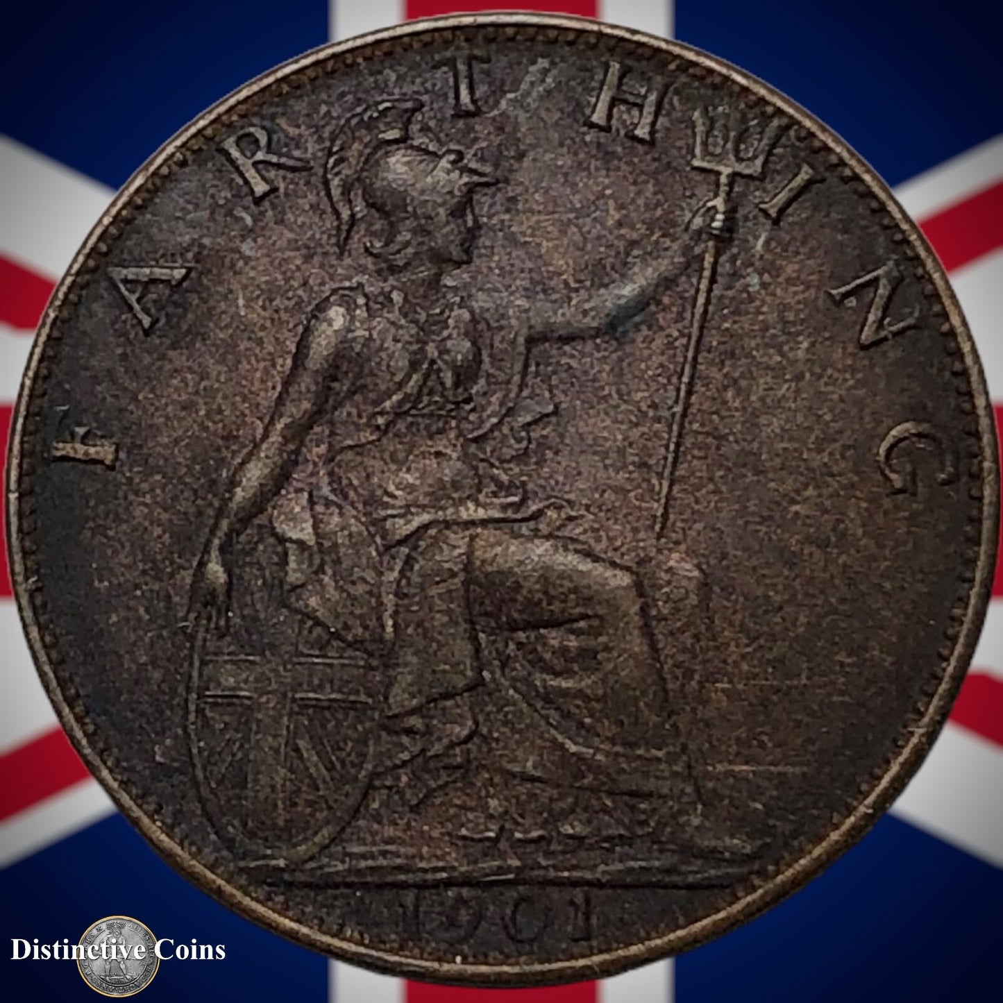 Great Britain 1901 Farthing 1/4d GB4484