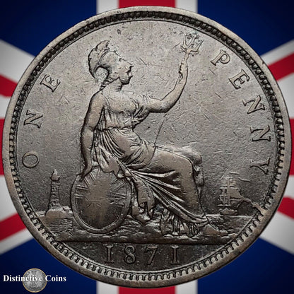 Great Britain 1871 Penny 1d GB6321