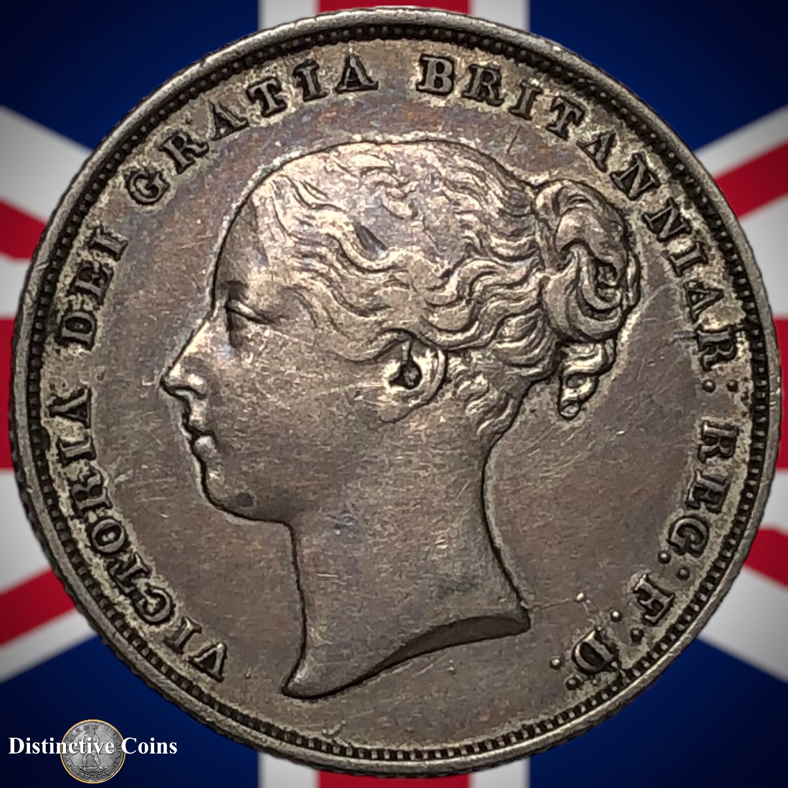 Great Britain 1857 British One Shilling GB0233