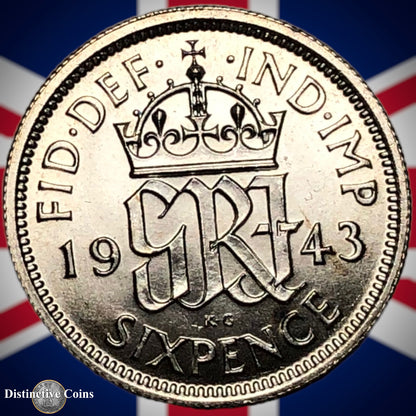 Great Britain 1943 Six Pence GB1741