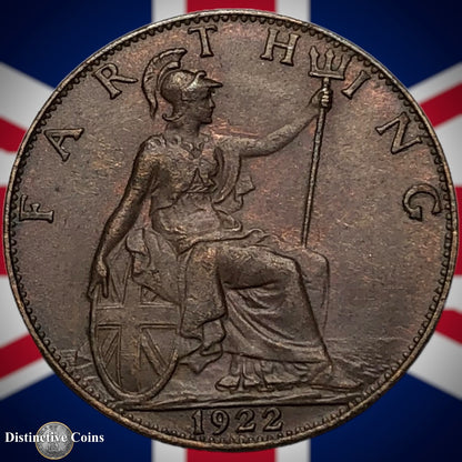 Great Britain 1922 Farthing 1/4d GB4757