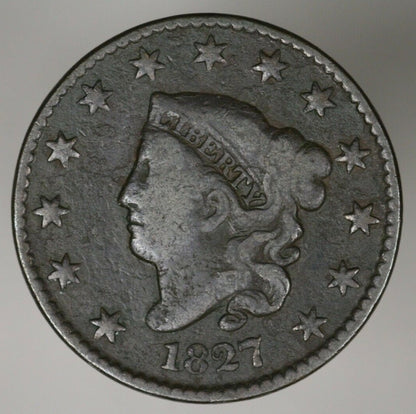 US 1827 Large Cent  A2786