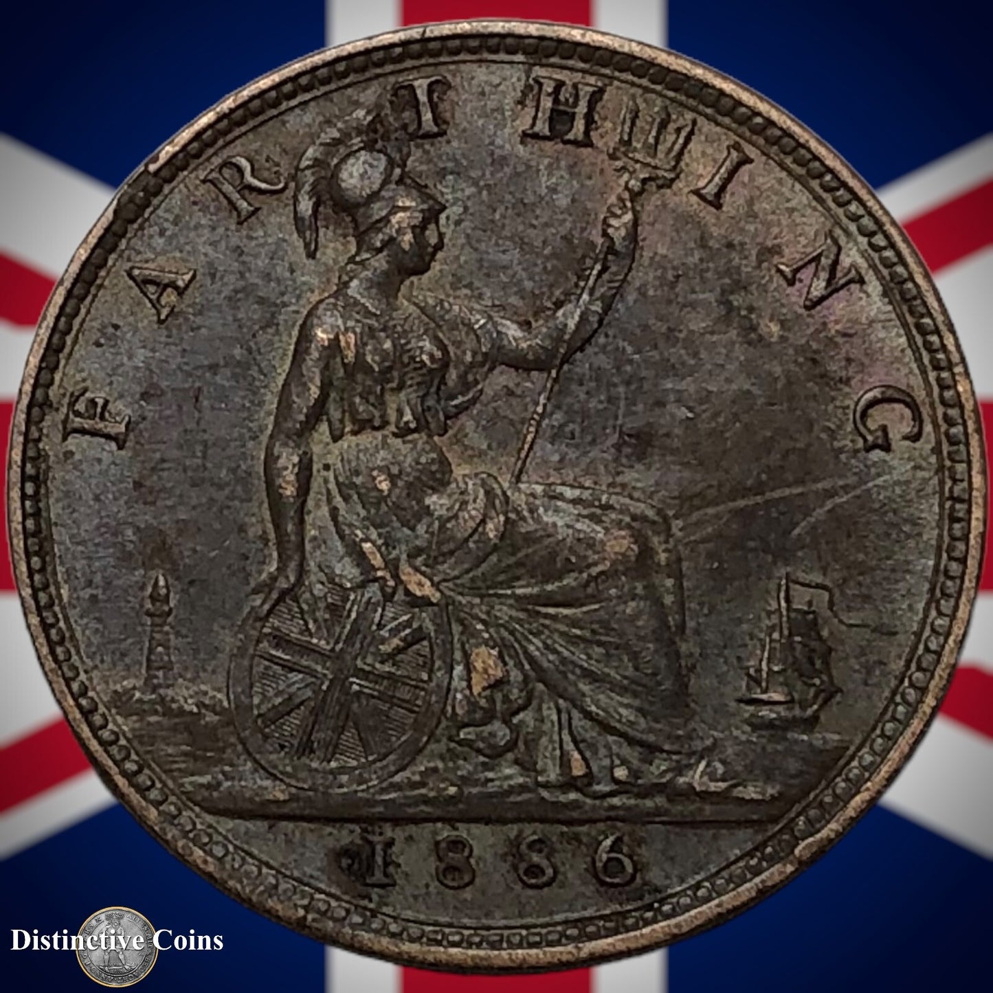 Great Britain 1886 Farthing 1/4d GB4202