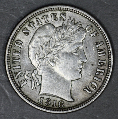 US 1916 P Barber Dime  A3358