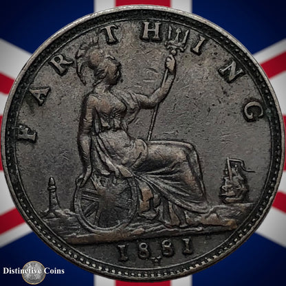 Great Britain 1881 H Farthing 1/4d GB3943