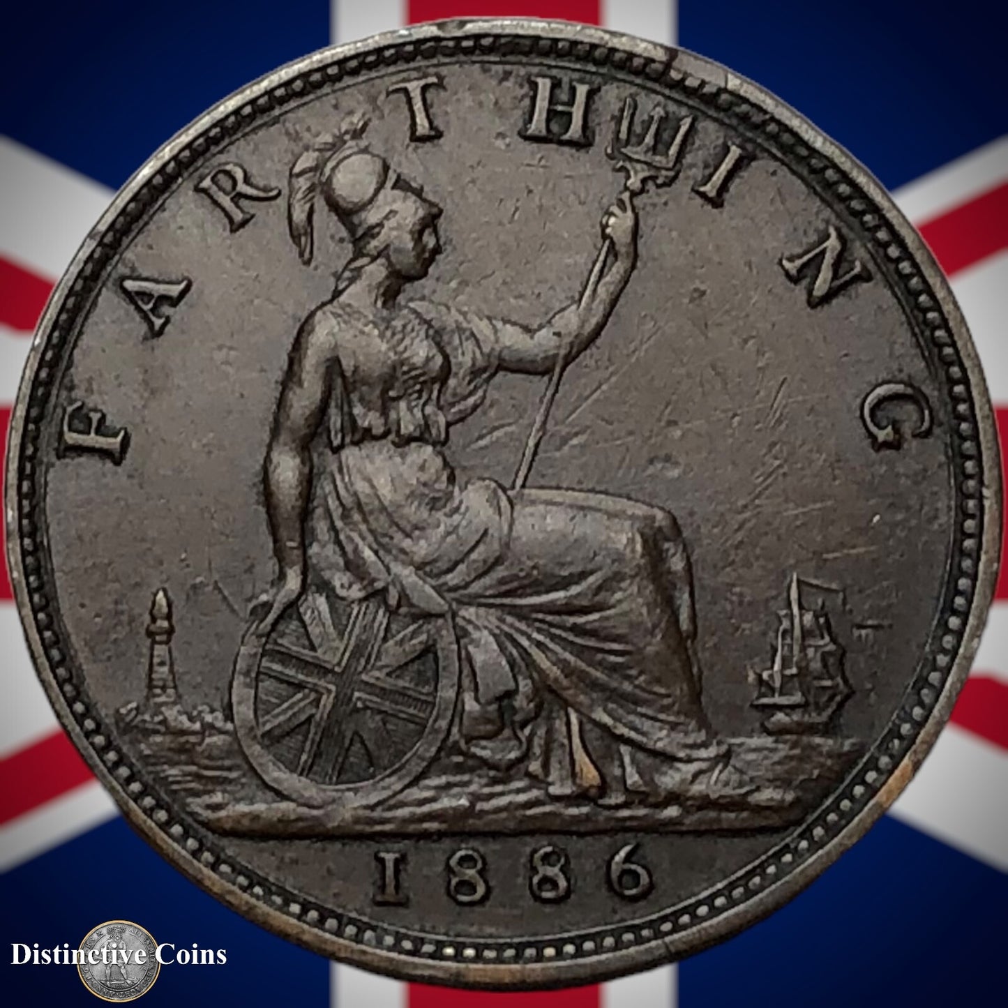 Great Britain 1886 Farthing 1/4d GB4212