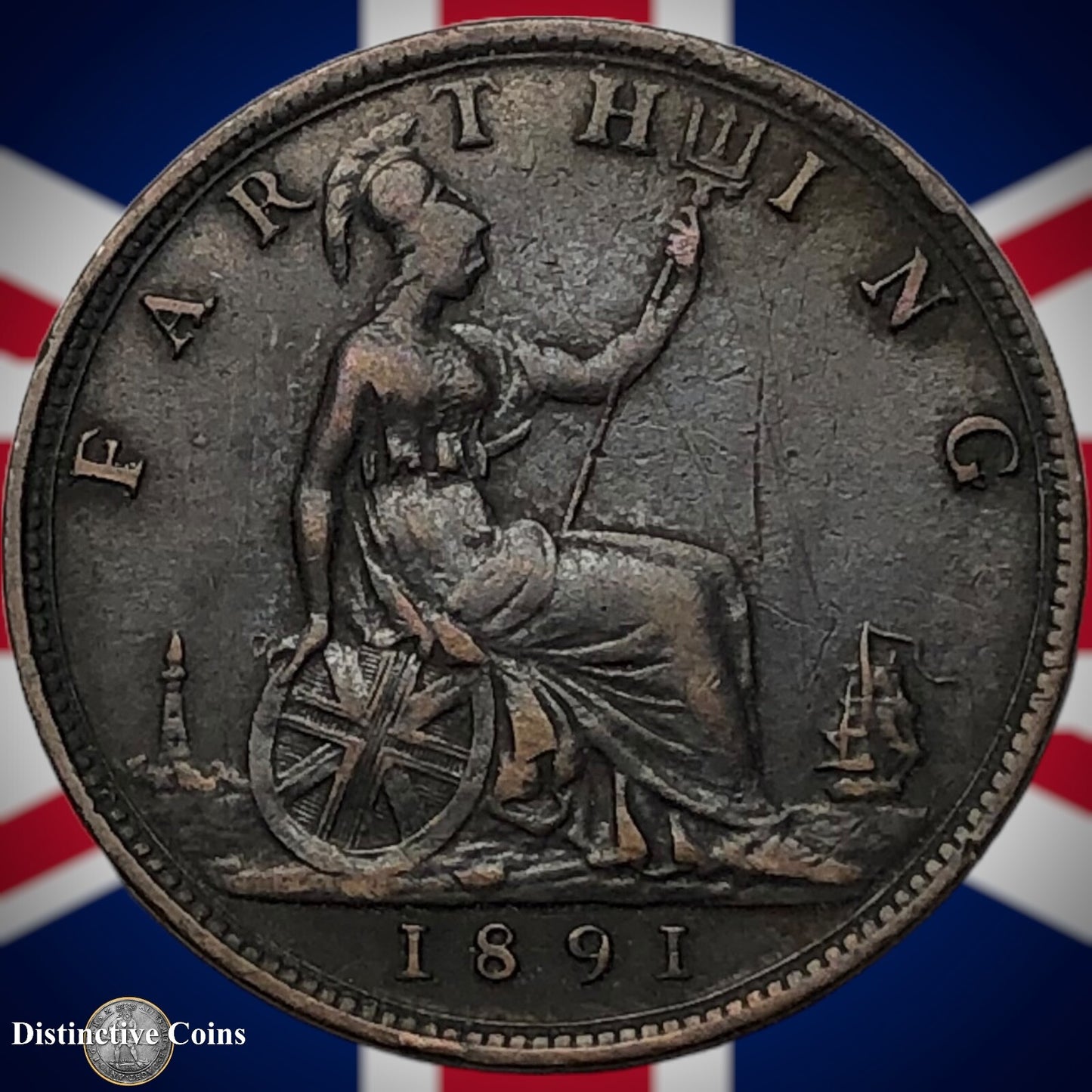 Great Britain 1891 Farthing 1/4d GB4298