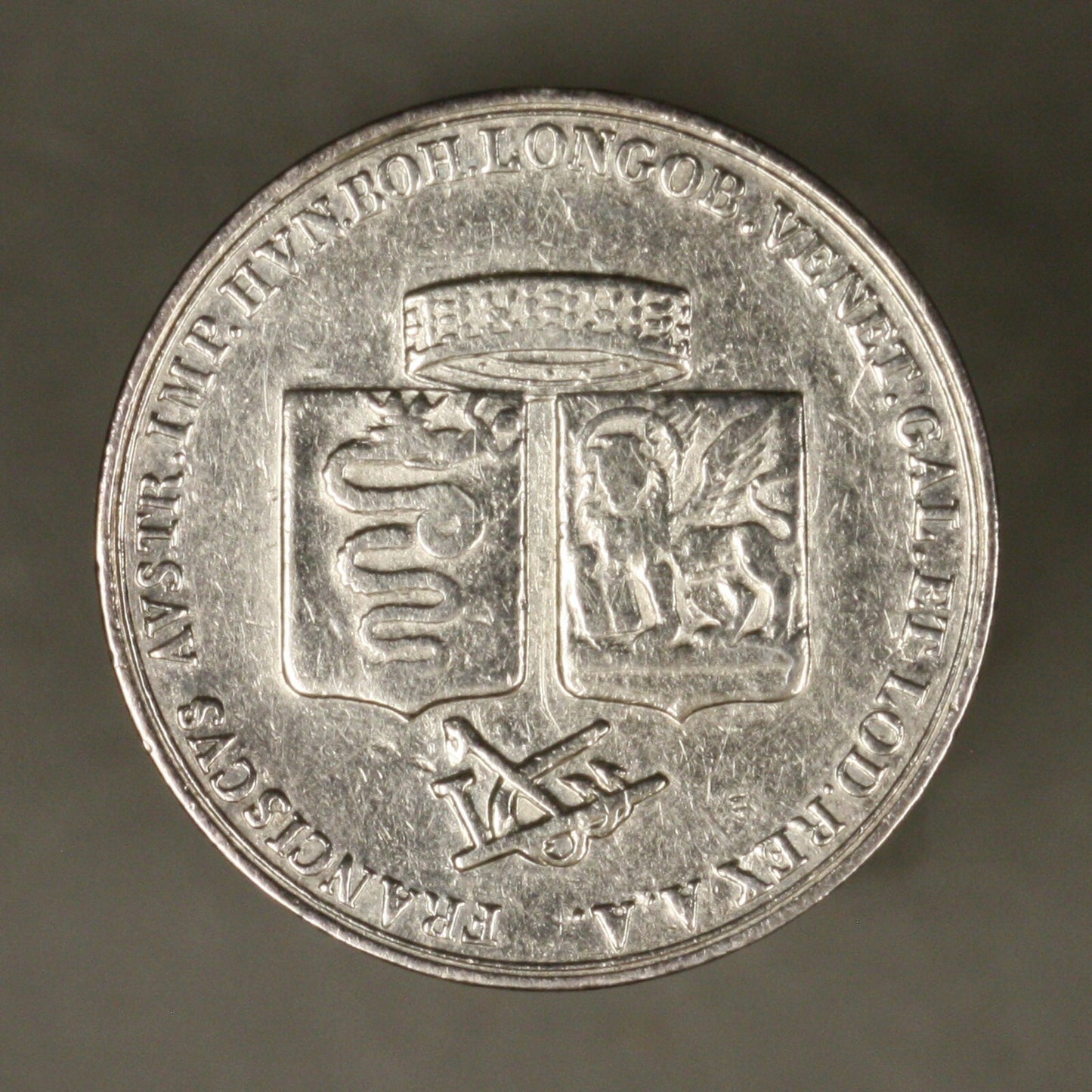 Italian State Milan 1815 Medal Francis I XF Cleaned/ Polished 