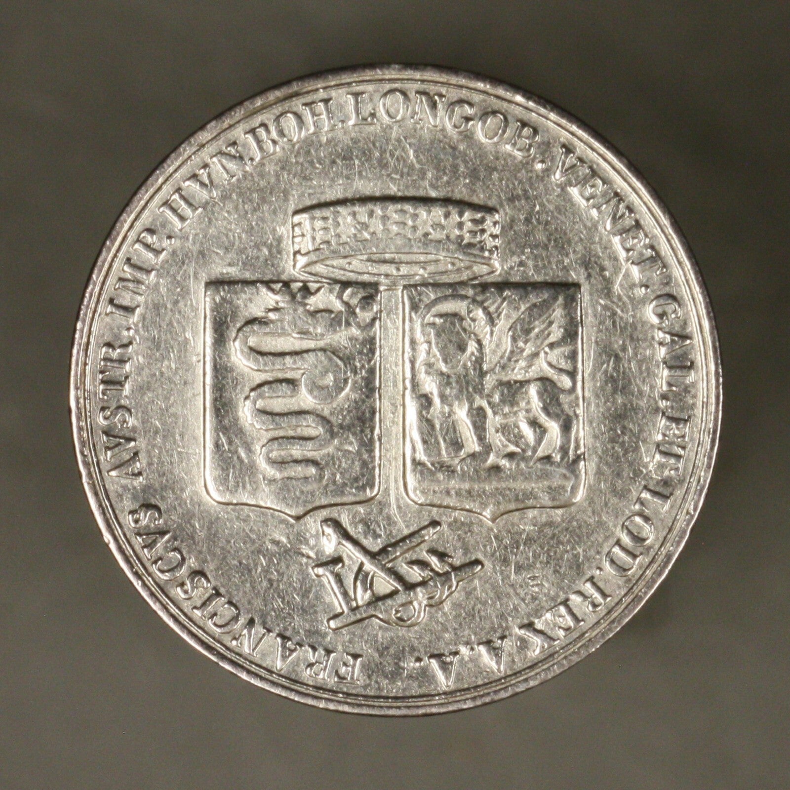 Italian State Milan 1815 Medal Francis I XF Cleaned/ Polished 