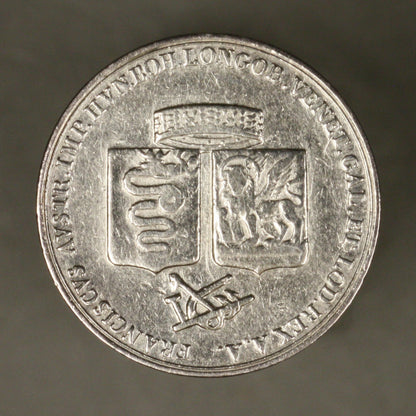 Italian State Milan 1815 Medal Francis I XF Cleaned/ Polished 