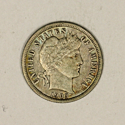 Barber Dime 1903 P 
