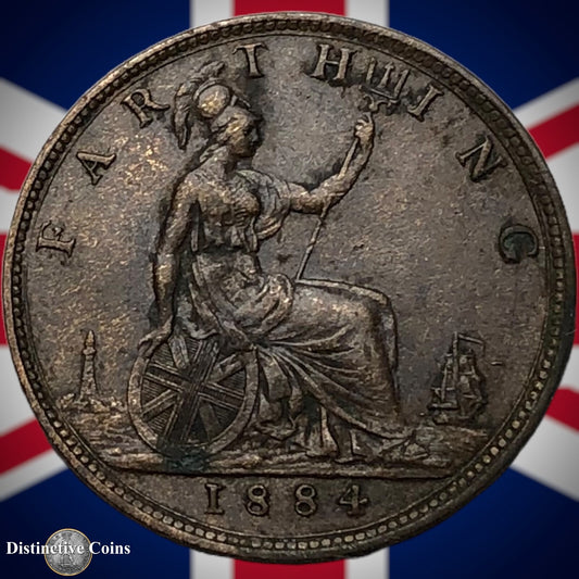Great Britain 1884 Farthing 1/4d GB4087