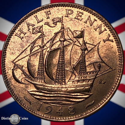 Great Britain 1948 Half Penny 1/2d GB6055