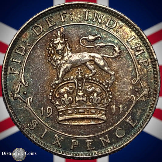 Great Britain 1911 Six Pence GB1561