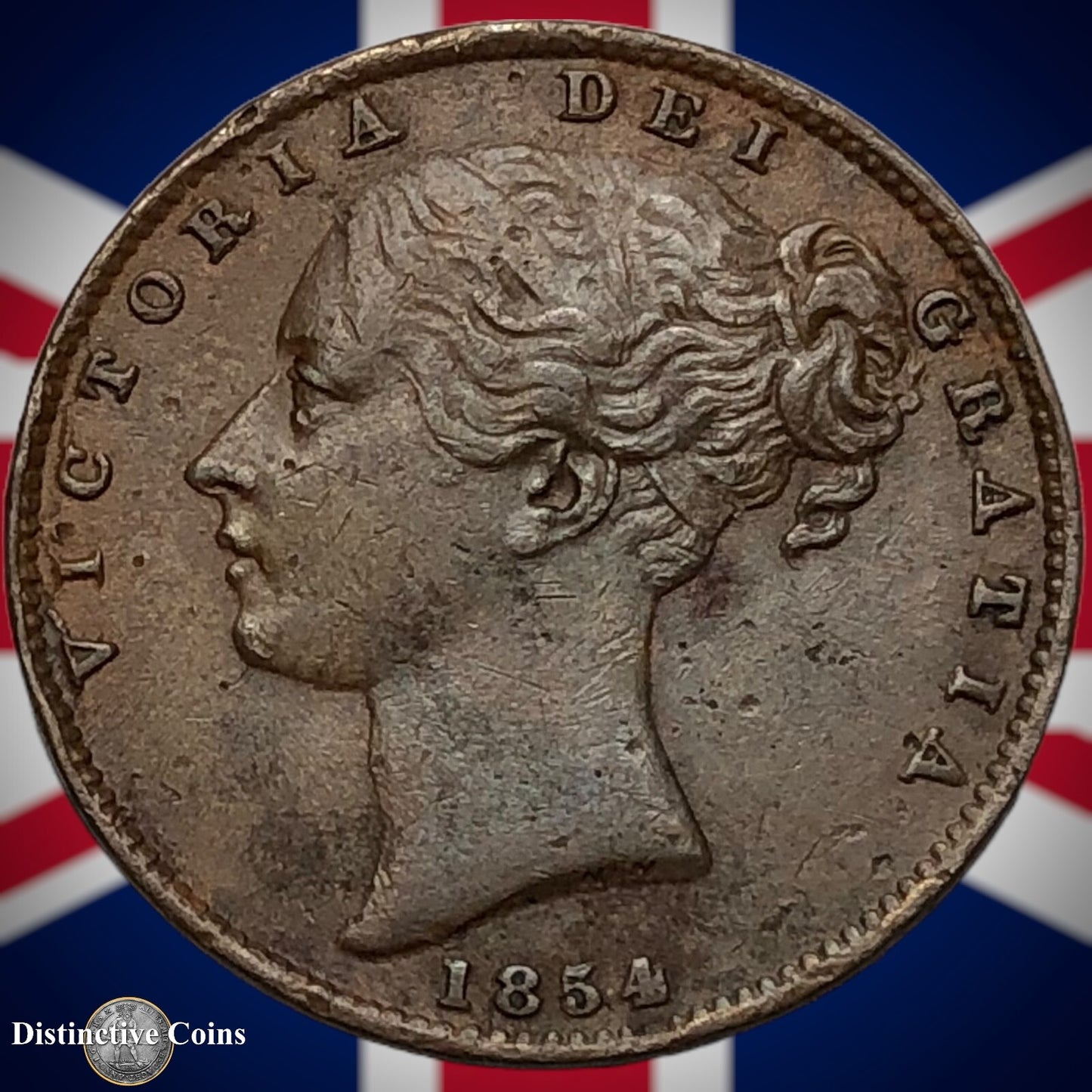 Great Britain 1854 Farthing 1/4d GB3471
