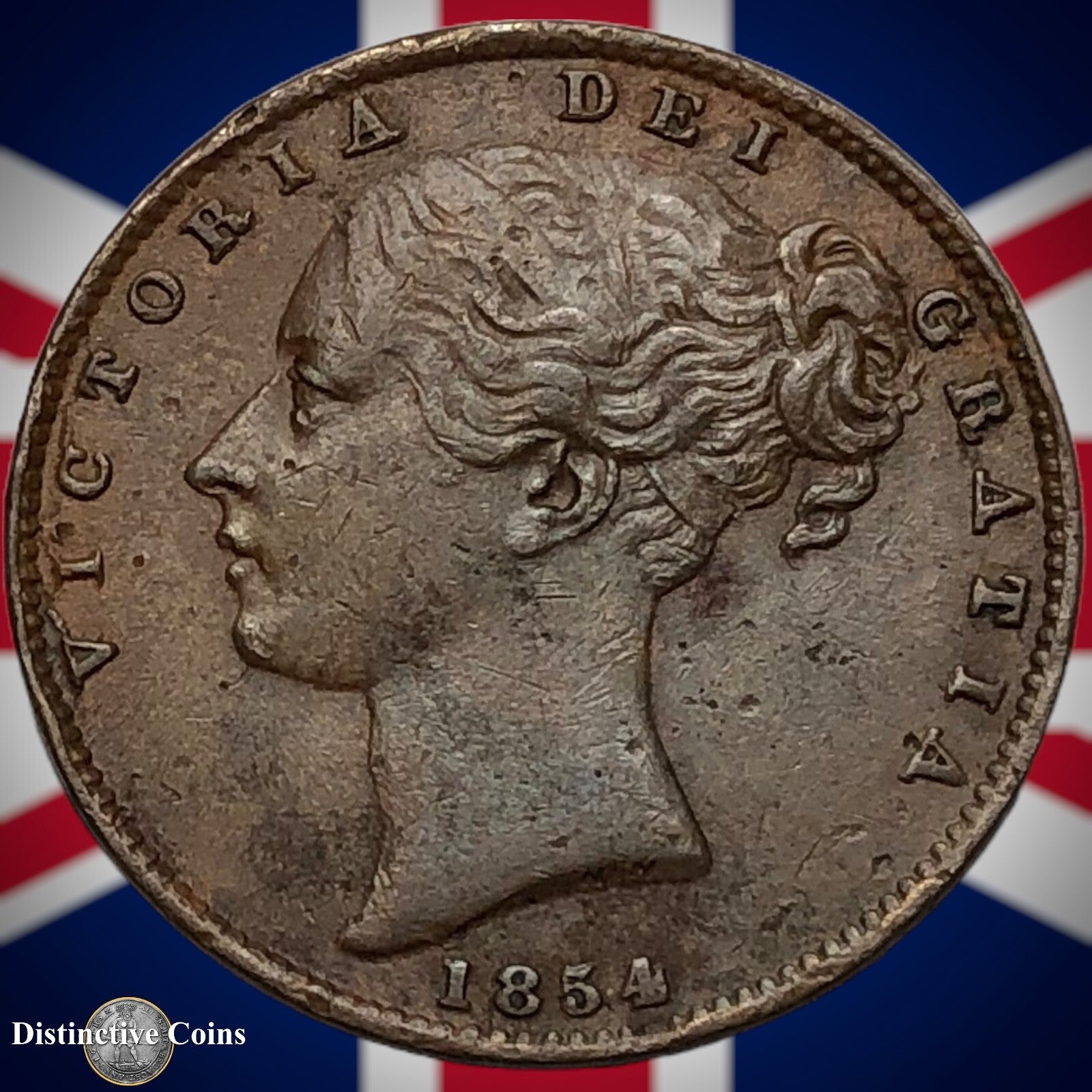 Great Britain 1854 Farthing 1/4d GB3471