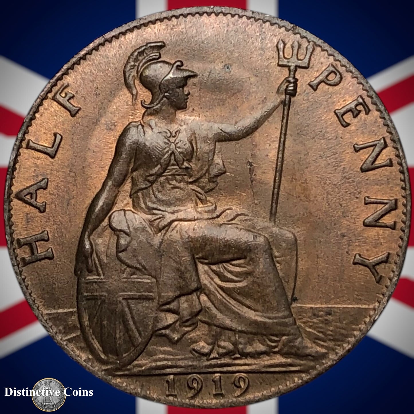 Great Britain 1919 Half Penny 1/2d GB5868