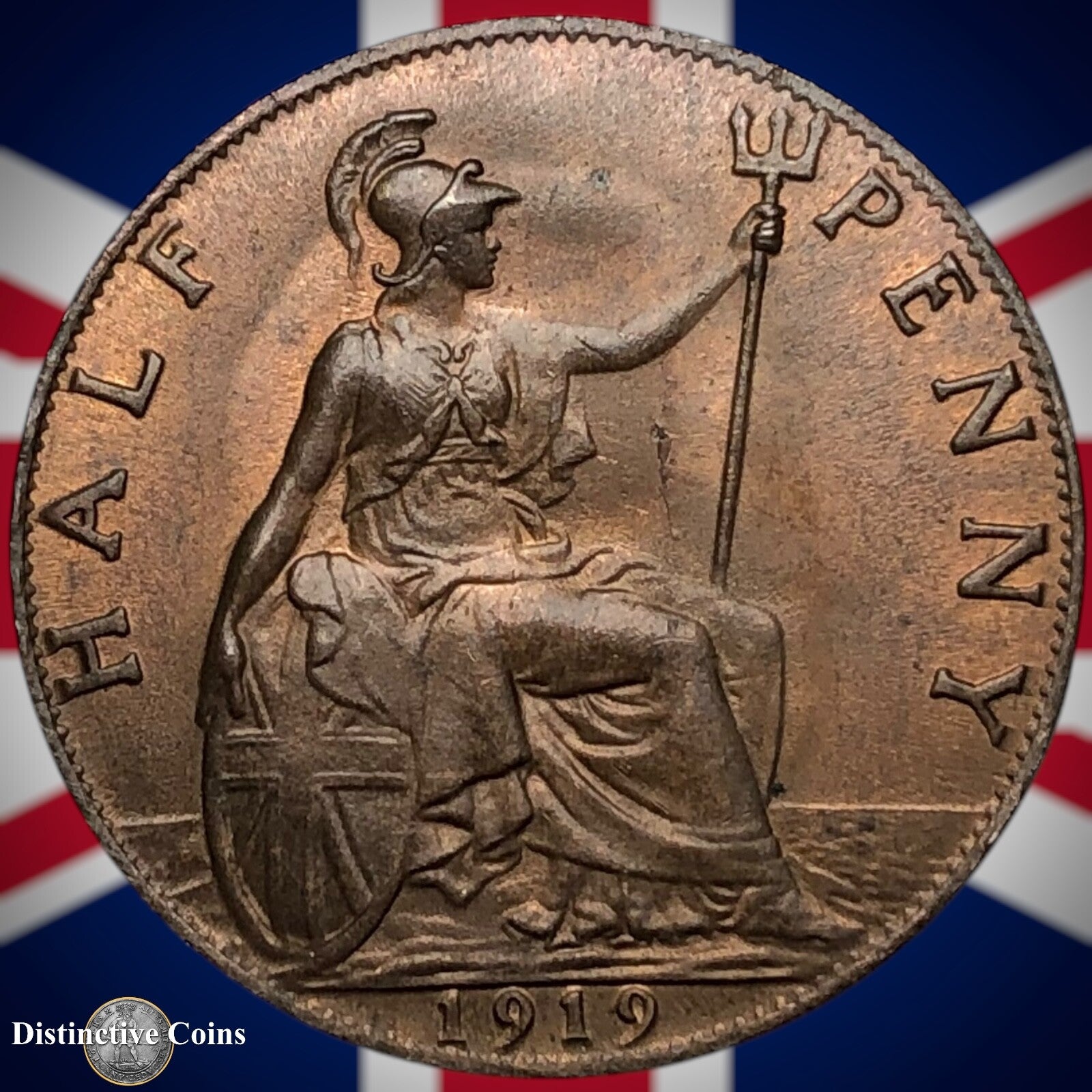 Great Britain 1919 Half Penny 1/2d GB5868