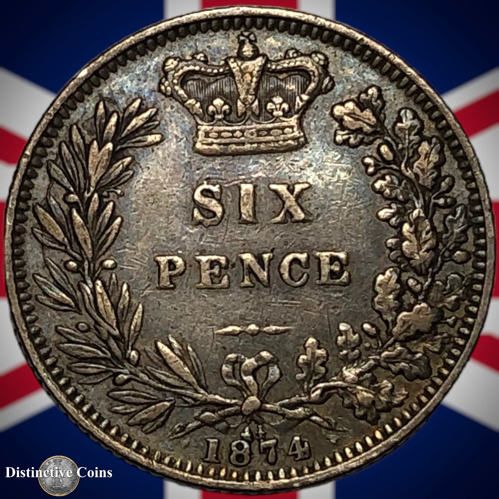 Great Britain 1874 Six Pence GB2608