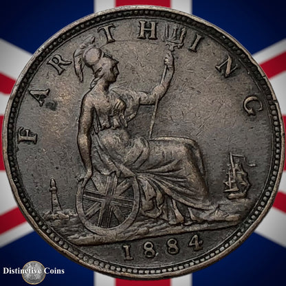Great Britain 1884 Farthing 1/4d GB4061