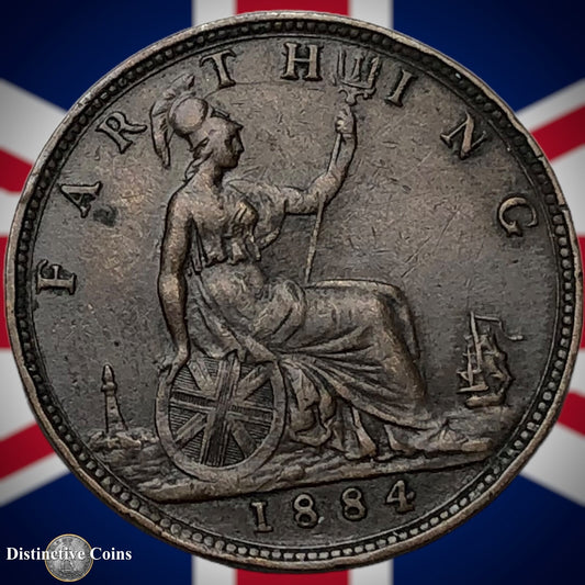 Great Britain 1884 Farthing 1/4d GB4061
