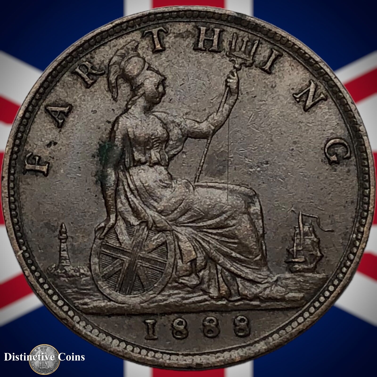 Great Britain 1888 Farthing 1/4d GB4260