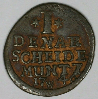 Silesia 1746 Denar AU   A2771